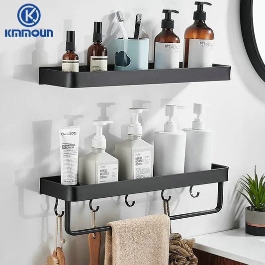 Rectangular Bathroom Rack With Towel Bar | - Elegant Households KE
