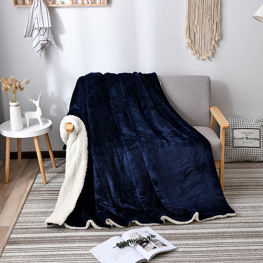 High Quality Double Layer Sherpa Throw Blanket