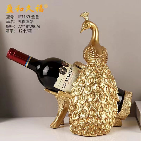 Peacock luxury wine rack