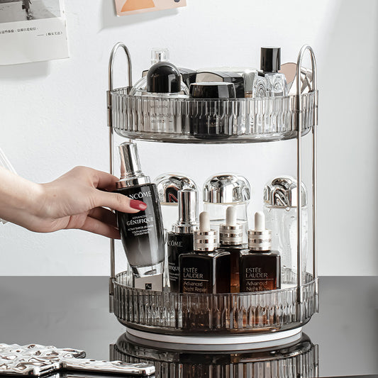 MULTIFUNCTIONAL TRANSPARENT MAKEUP/COSMETIC ORGANIZER.
