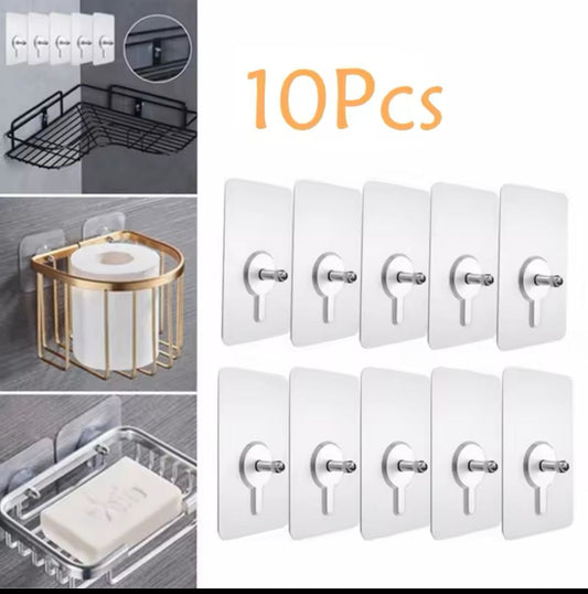 10pcs Self adhesive stickers with hook