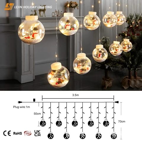 Santa Claus Garland Christmas Balls | - Elegant Households KE