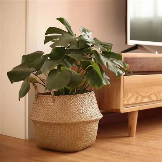 Seagrass Rattan Storage Basket | - Elegant Households KE