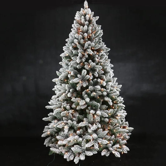 Snow flocked Christmas tree | - Elegant Households KE
