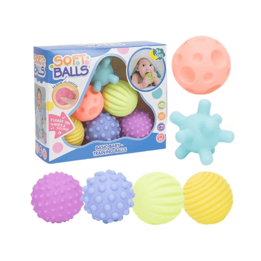 Soft Baby Sensory Balls | Safe Textured Learning Toys | - Elegant Households KE