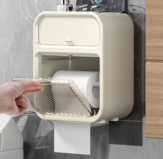 Space - Saving Wall - Mounted Tissue Box Holder | - Elegant Households KE