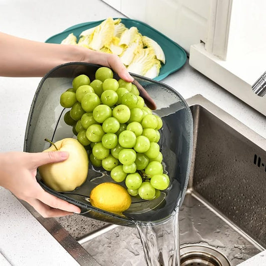Square Acrylic Clear Food cover with base dish Microwavable | - Elegant Households KE
