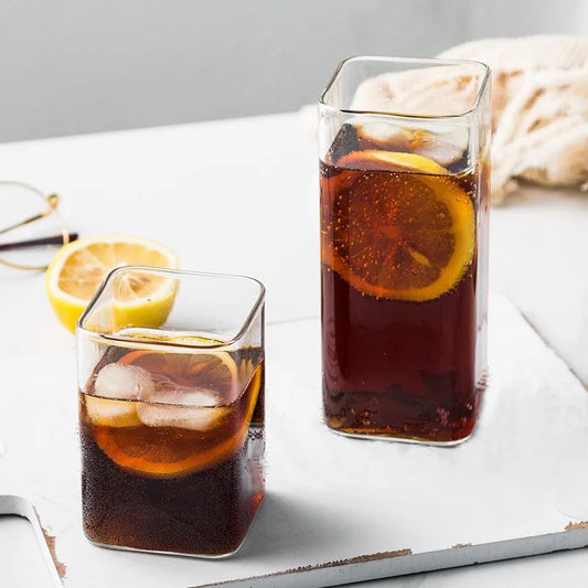 Square Glass Cup | - Elegant Households KE