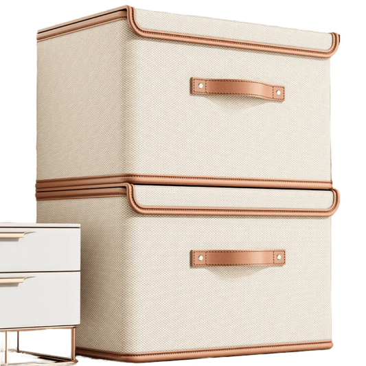 Stackable Oxford Fabric Wardrobe Organizer with Lid | - Elegant Households KE