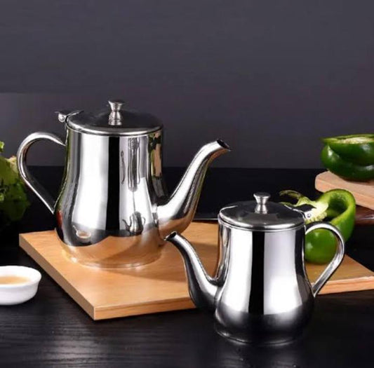 Stainless Steel Metal Tea Pots | - Elegant Households KE