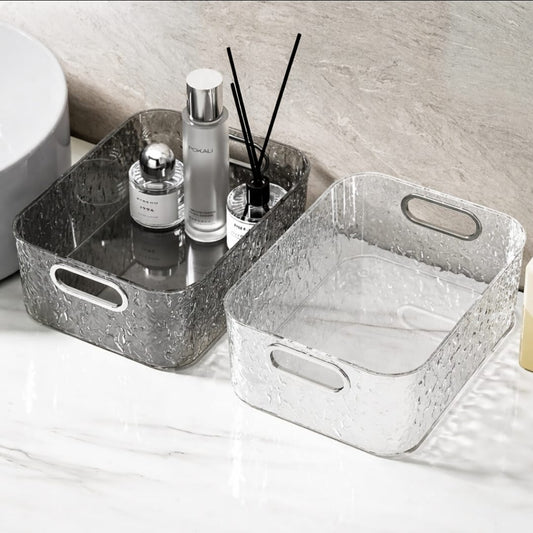 Transparent Cosmetic Organizer – Multi - Purpose Storage Box | - Elegant Households KE