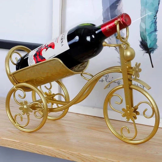Vintage metal Tricycle wine holder art | - Elegant Households KE