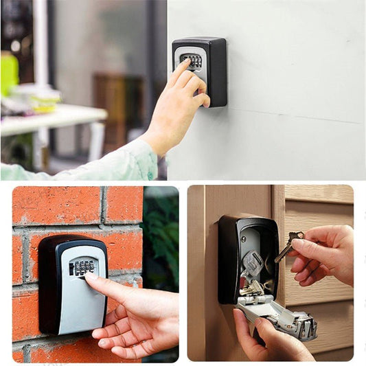 Weatherproof Wall - mounted Key Safe Password Key Box | - Elegant Households KE