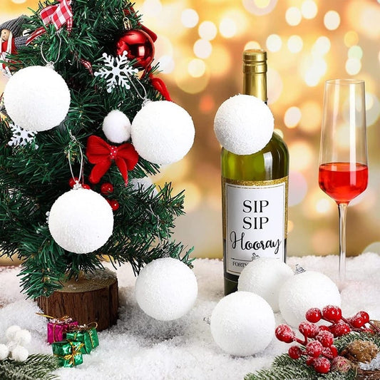 White Christmas balls | - Elegant Households KE