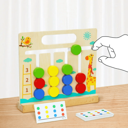 Wooden Logic Game – Educational Color Matching Toy | - Elegant Households KE