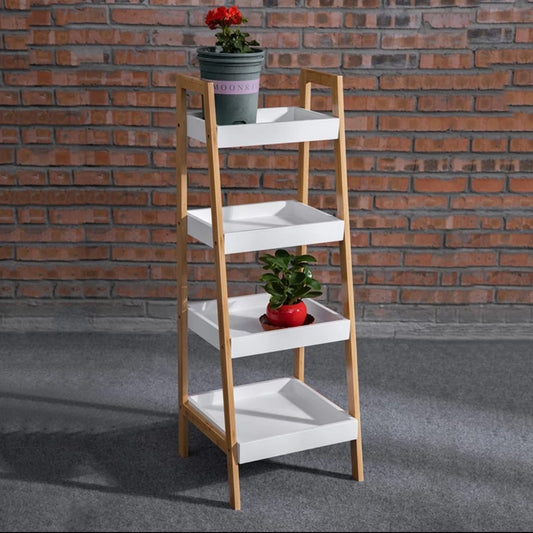 Wooden Storage Rack for Home Office Books & Plants | - Elegant Households KE