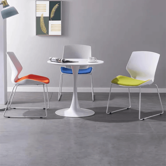 Wooden Top Round Table with Metal Base | - Elegant Households KE