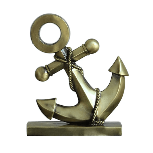 Wrought Iron Metal Anchor Decor – Nautical Home, Office & Tabletop Ornament | - Elegant Households KE