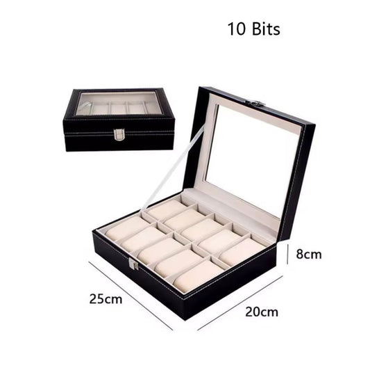 10 Slots Watch Organizer/Storage Box | - Elegant Households KE