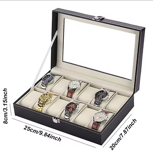 10 slots watch Organizer/storage box | - Elegant Households KE