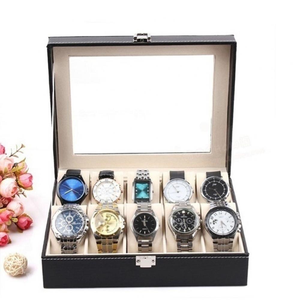 10 slots watch Organizer/storage box | - Elegant Households KE