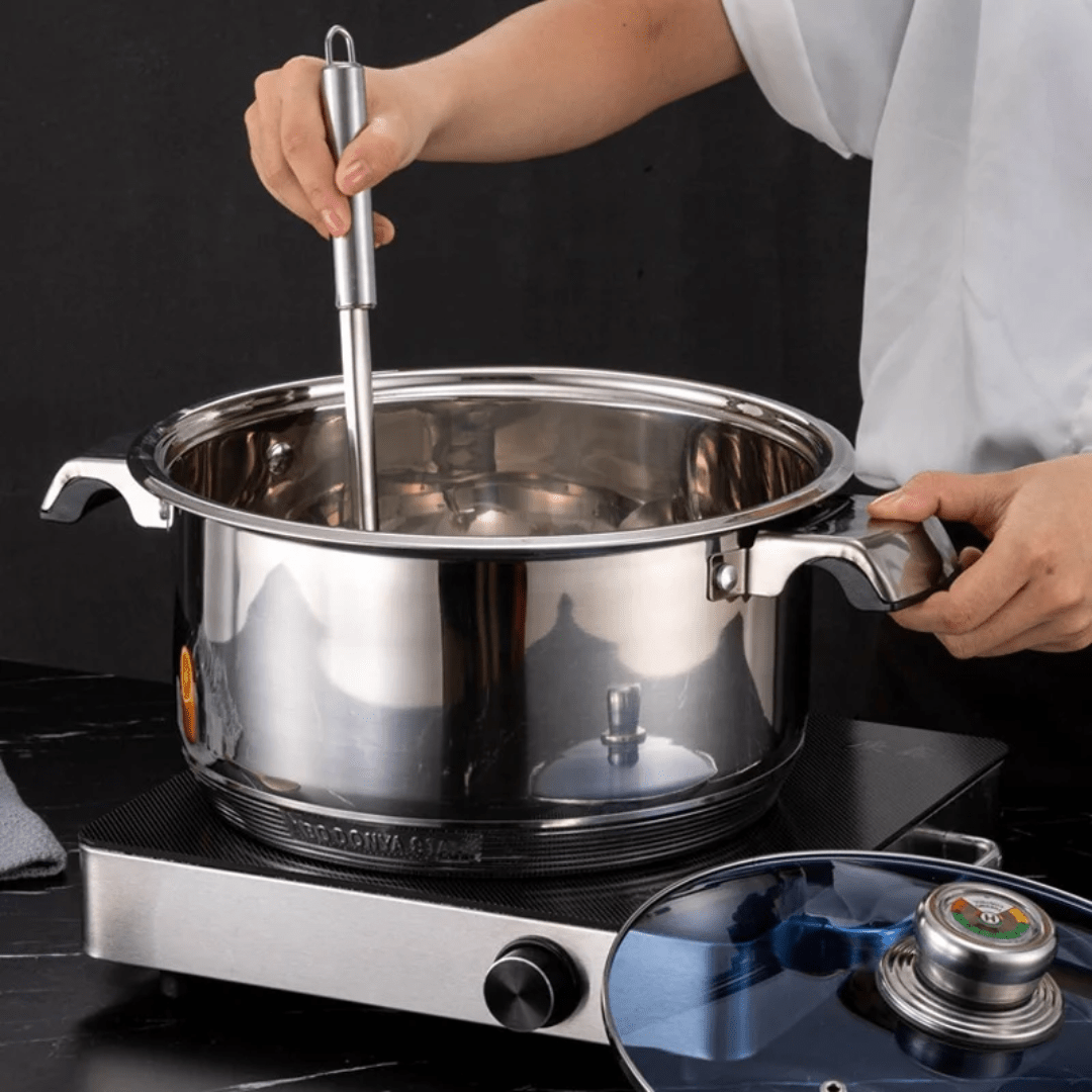 100 - Piece Stainless Steel Cookware Set | - Elegant Households KE