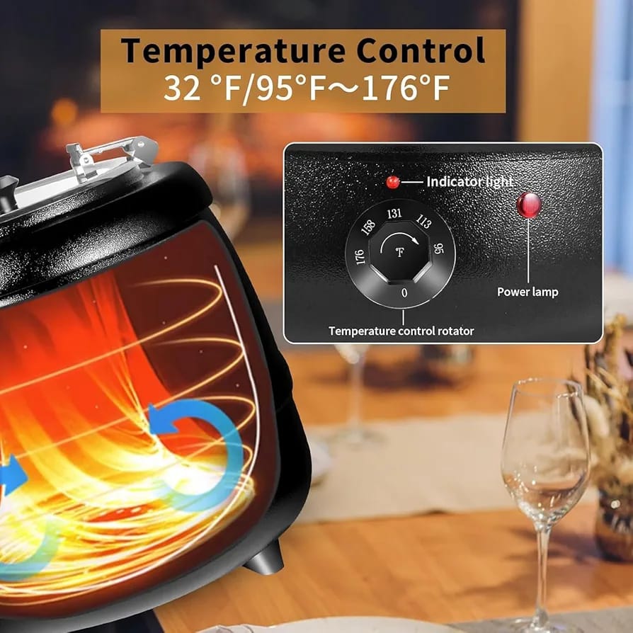 10L Commercial Electric Soup Warmer | - Elegant Households KE