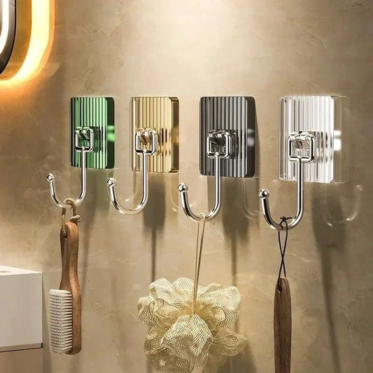 10pc Pack Acrylic Seamless Sticky Hook | - Elegant Households KE