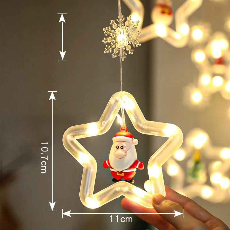 10pcs 3M LED USB Christmas String Lamp Snowman Star Larland Window Decoration Night Light Wedding Party lights For Christmas Holiday | - Elegant Households KE