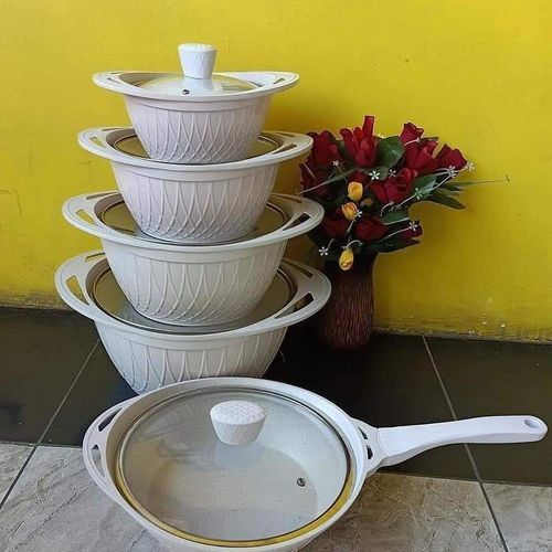 10pcs Die - Cast Aluminium Cookware Set | - Elegant Households KE