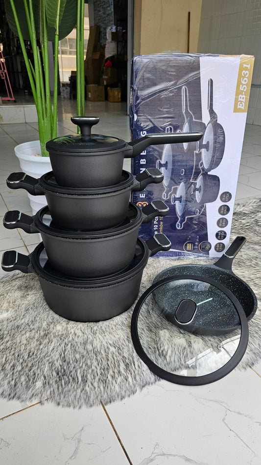 10pcs Edenberg Cookware set/pots | - Elegant Households KE