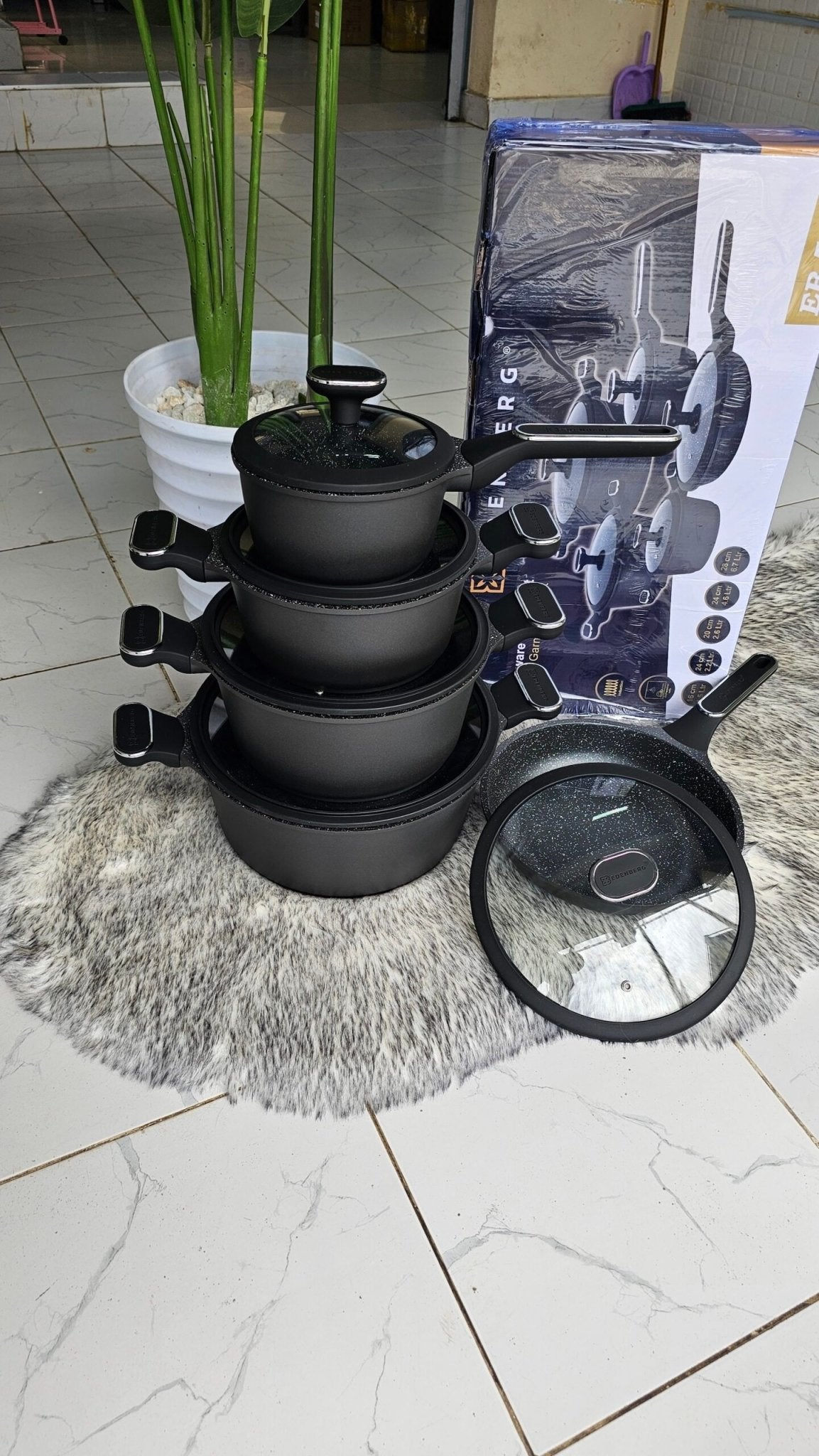 10pcs Edenberg Cookware set/pots | - Elegant Households KE