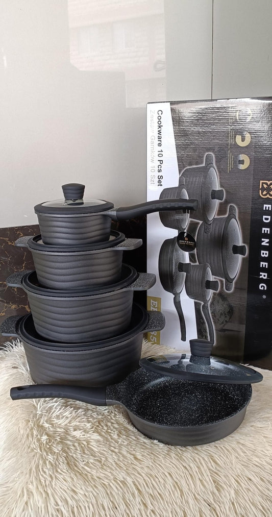 10pcs Edenberg Cookware set/Pots | - Elegant Households KE