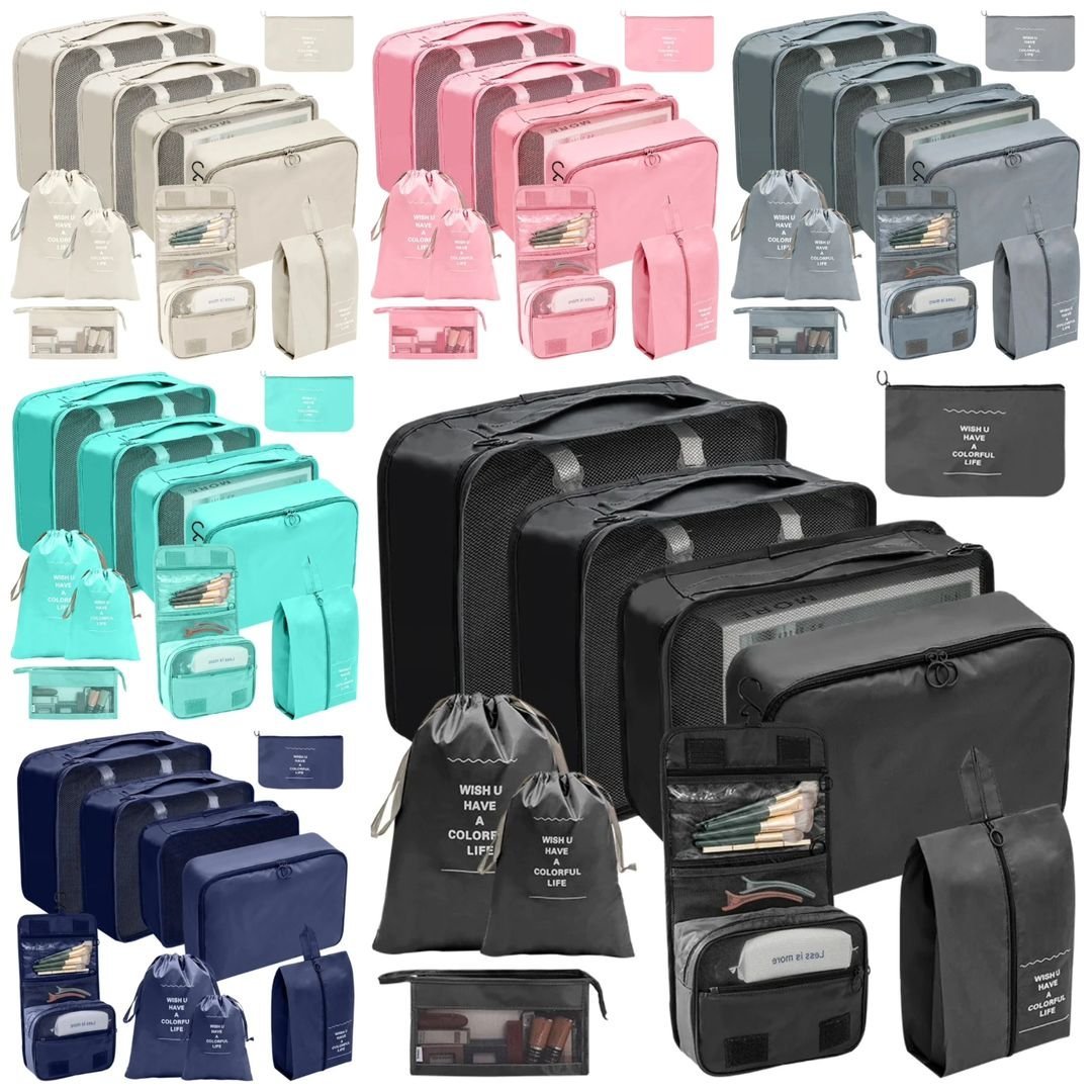 10pcs Luggage Travel Organizers For Suitcase | - Elegant Households KE