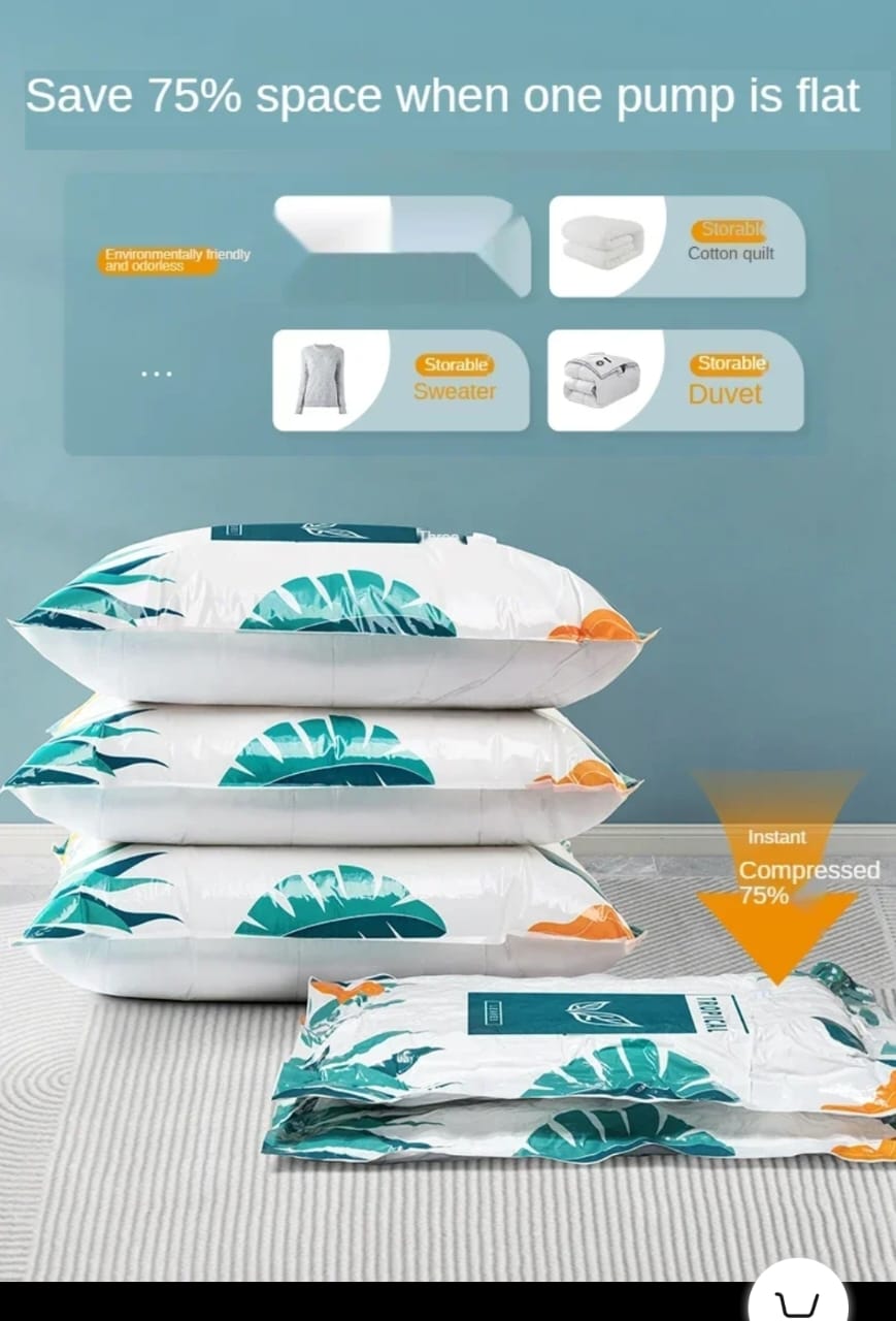 10pcs set Vacuum compression storage bags (with electric pump) | - Elegant Households KE