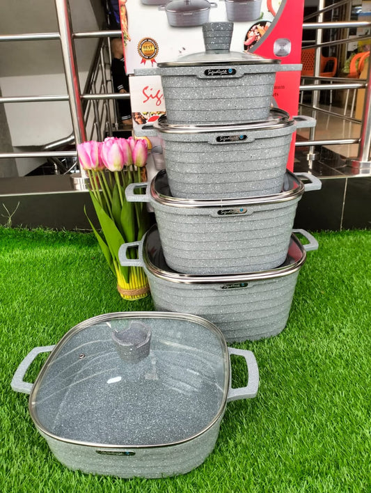 10pcs Signature Die cast Cookware Set | - Elegant Households KE