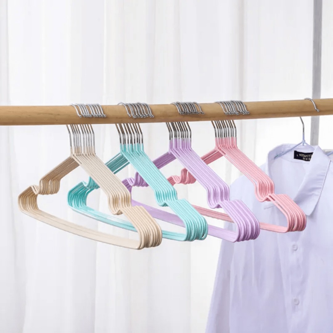 10pcs Strong Clothes Hangers | - Elegant Households KE