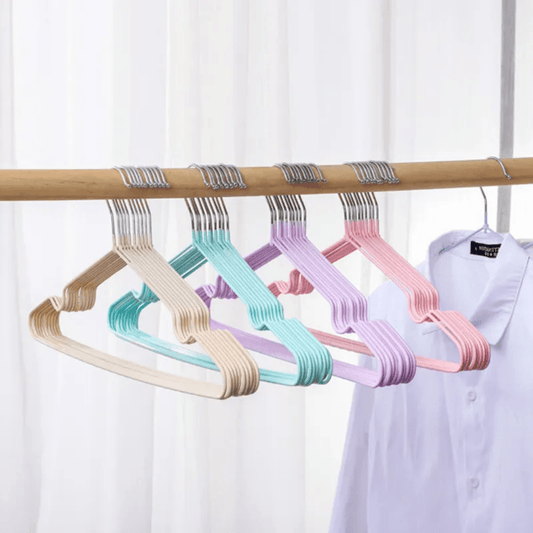 10pcs Strong Clothes Hangers | - Elegant Households KE