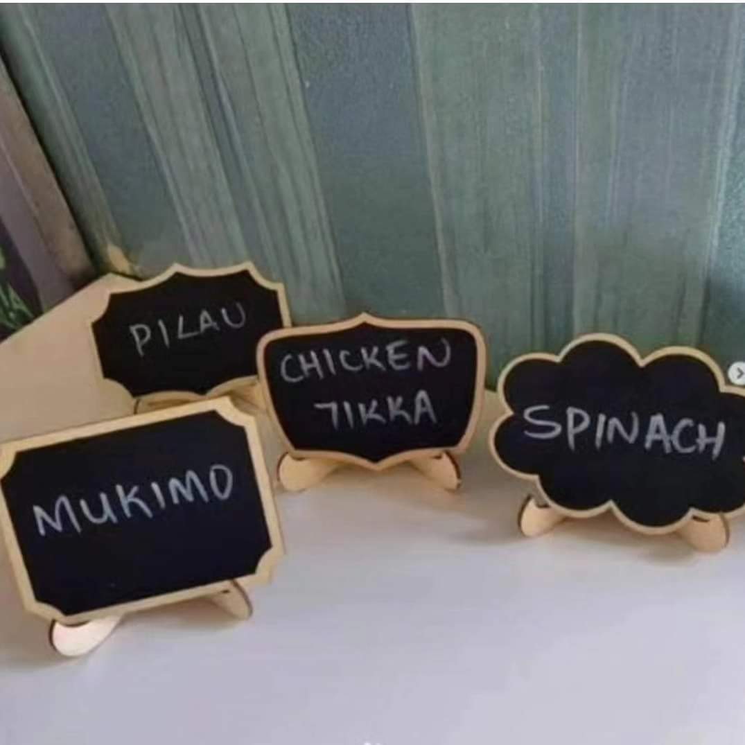 Wooden Mini Chalkboards Price in Kenya – 10pcs Mini Blackboard Set