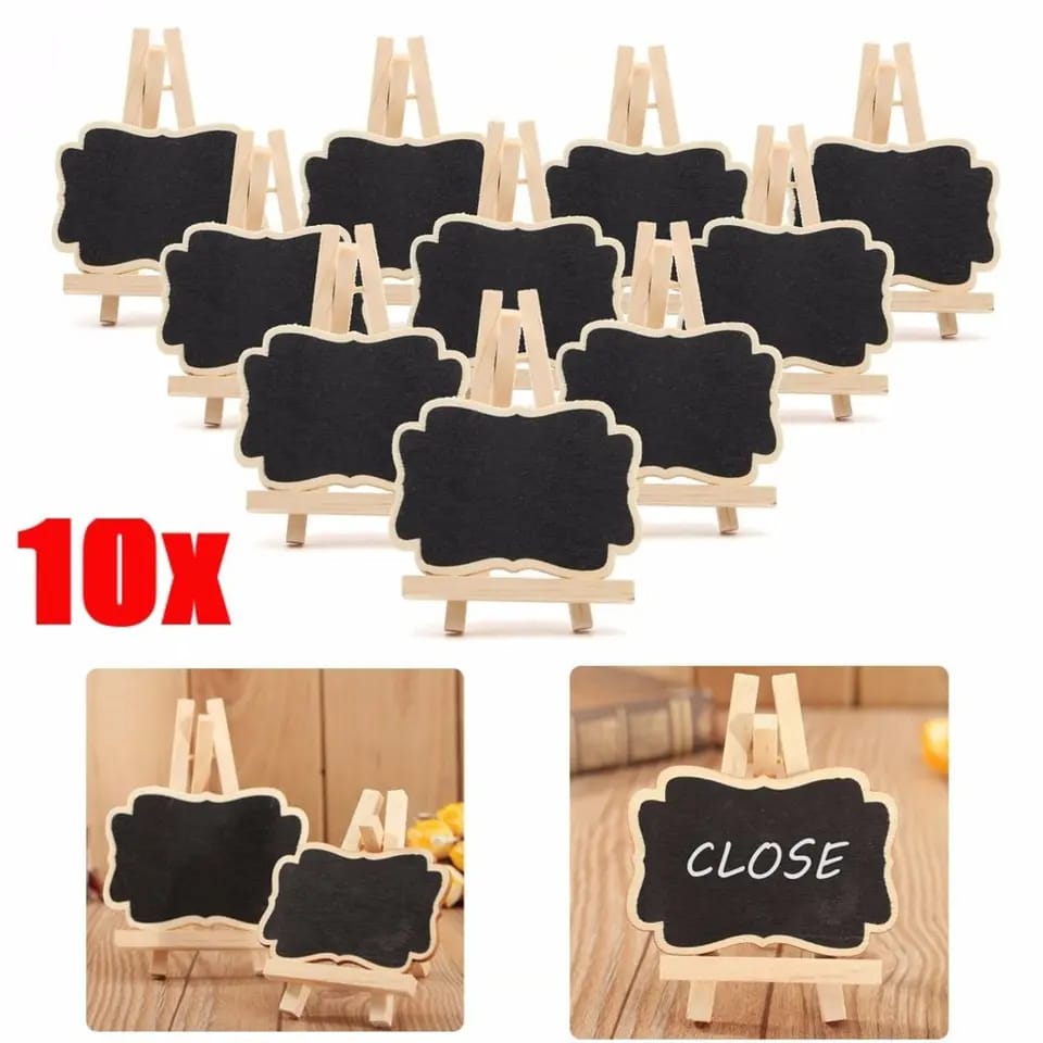 Wooden Mini Chalkboards Price in Kenya – 10pcs Mini Blackboard Set