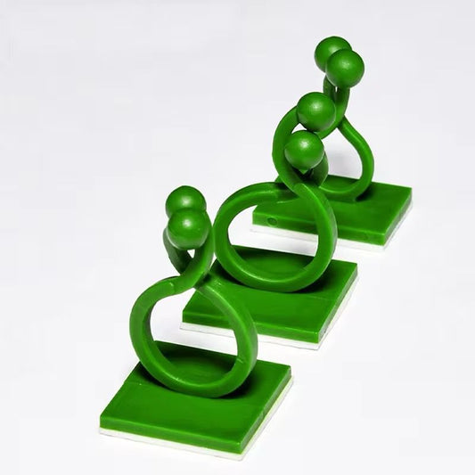 10pcs/lot Invisible Wall Rattan Clamp Clip Plant Climbing Wall Clip Wall Vines Fixture Wall Sticky Hook Holder | - Elegant Households KE