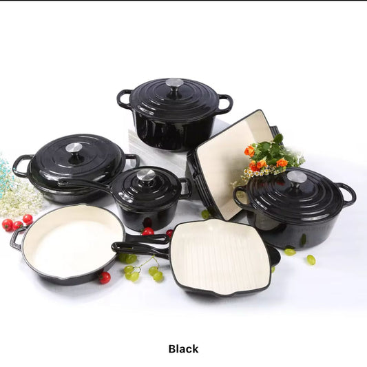 11 pc cast iron Cook ware set | - Elegant Households KE