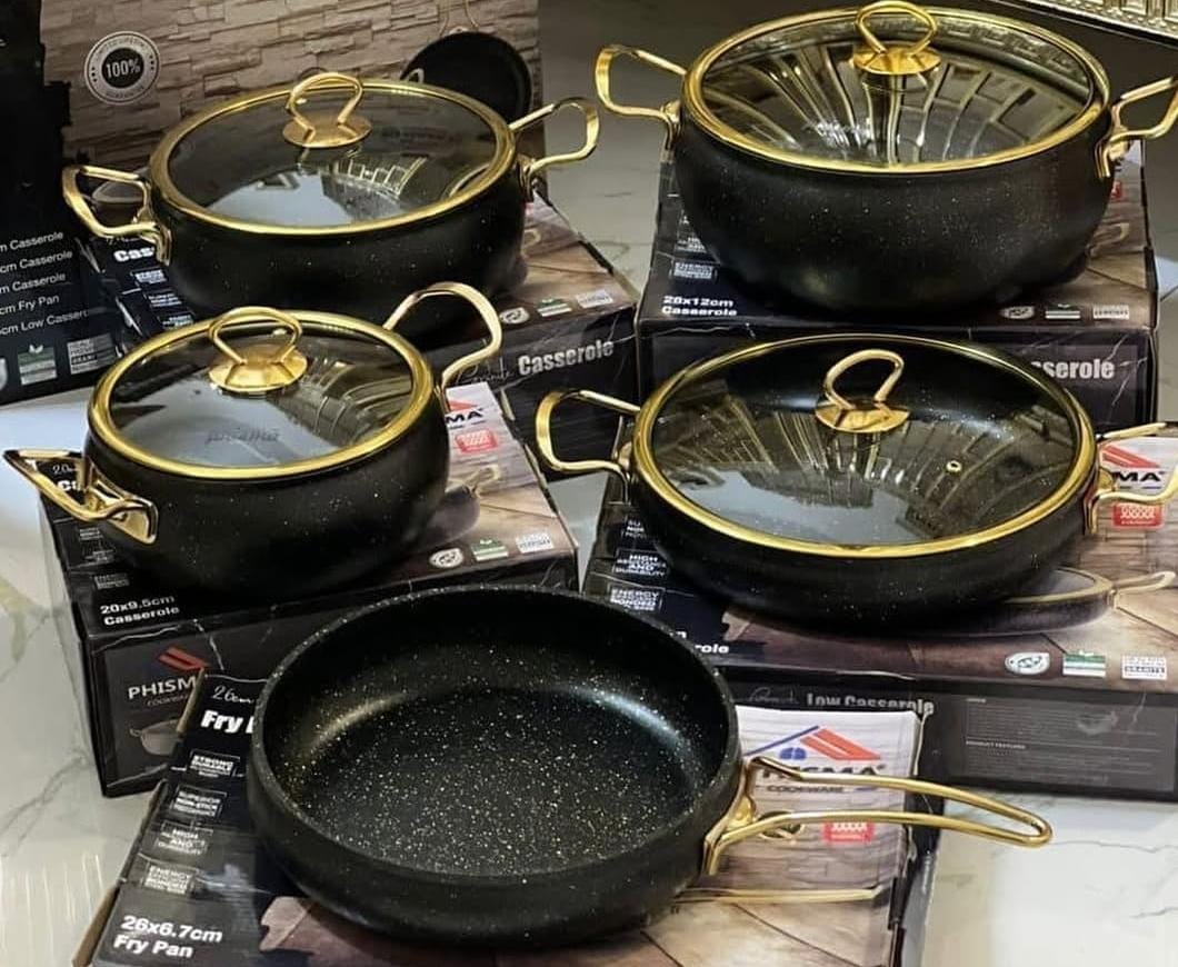 11 pc marble granite Colour black | - Elegant Households KE