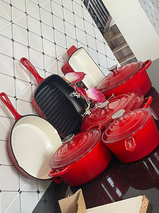 11pcs Cast Iron Cooking Set | - Elegant Households KE
