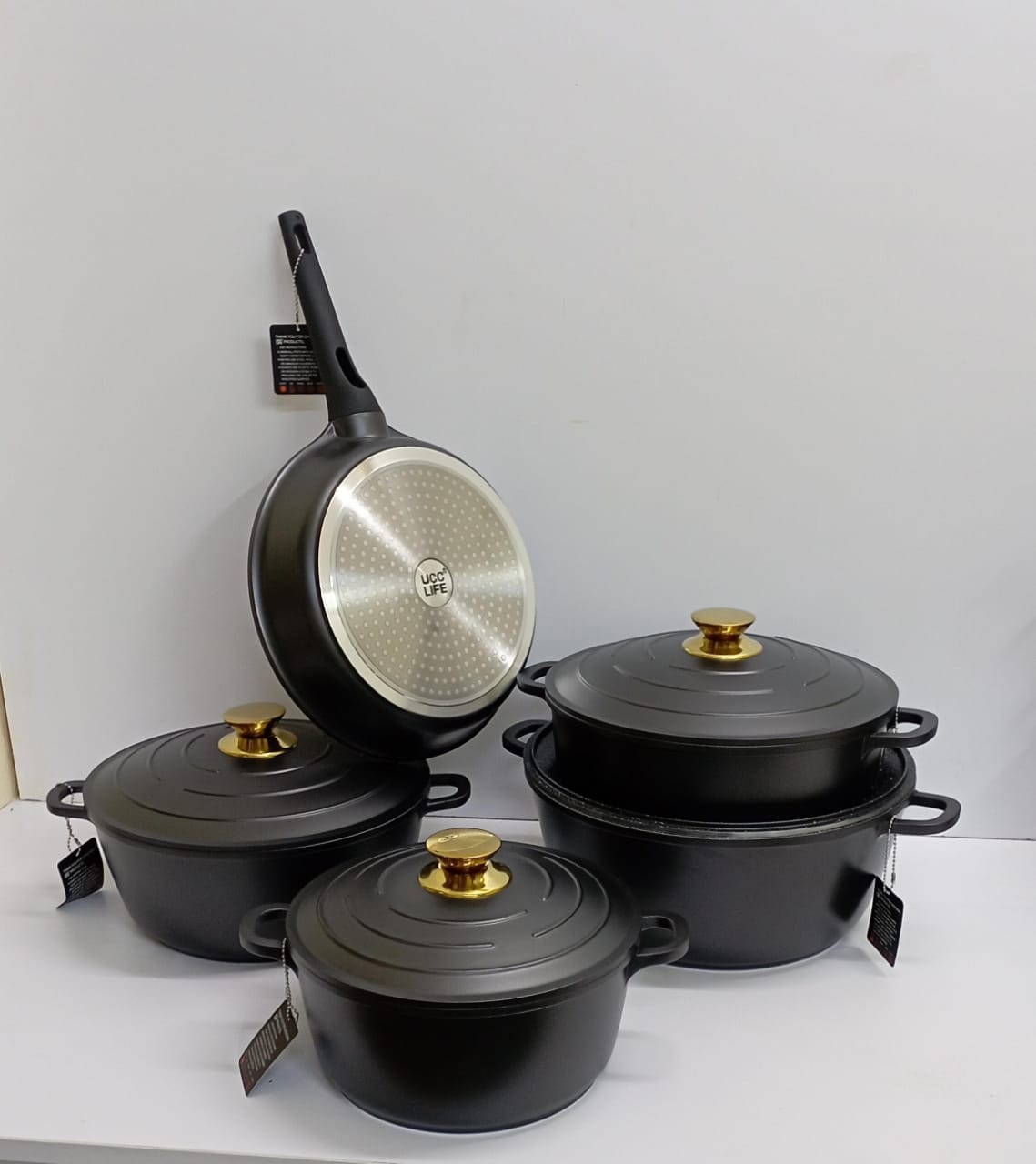 11PCS non - stick ucc life pot | - Elegant Households KE