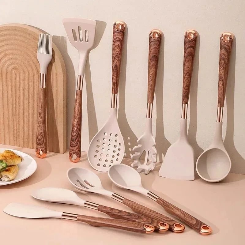 11pcs Silicone Spoon Set | - Elegant Households KE