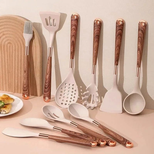 11pcs Silicone Spoon Set | - Elegant Households KE