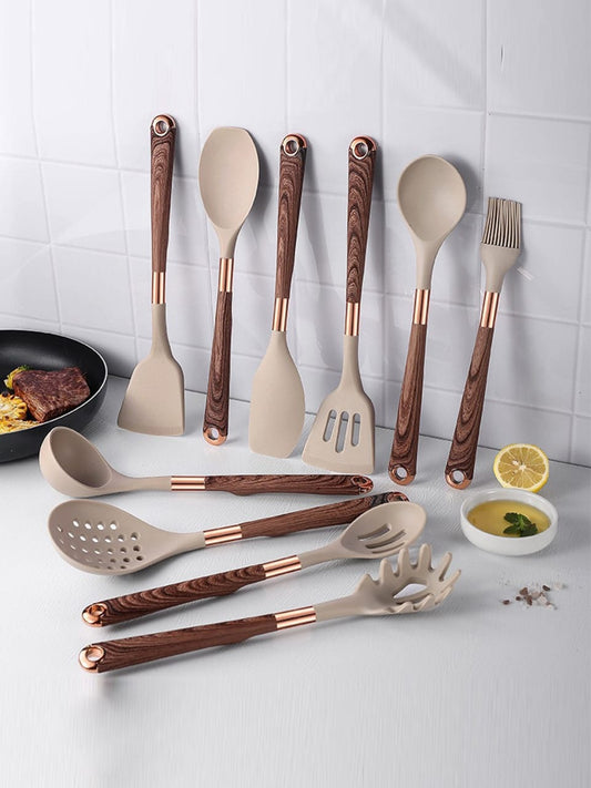 11pcs silicone spoon set | - Elegant Households KE
