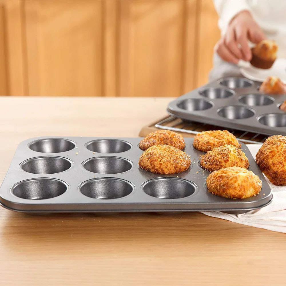 12 holes cupcake baking tins | - Elegant Households KE