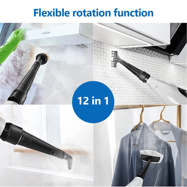 12 in 1 Handheld Electric Carpet/ Sofa/ Floor Steam mop | - Elegant Households KE